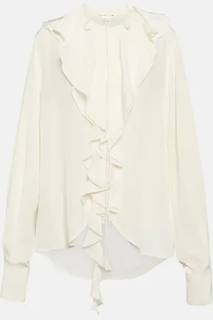 Victoria Beckham Ruffled silk blouse