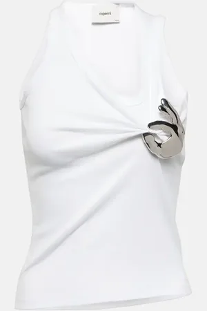 COPERNI Emoji embellished cotton tank top
