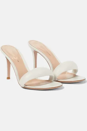 Gianvito Rossi Bijoux 85 leather mules