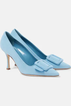 Manolo Blahnik Maysale 90 suede pumps