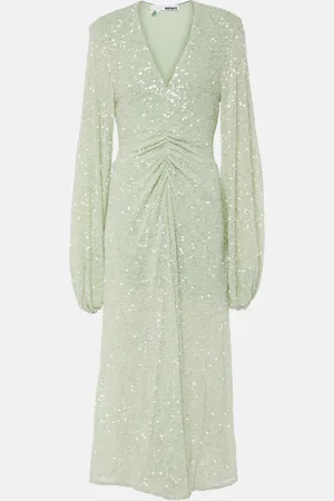 ROTATE Sequined midi dress