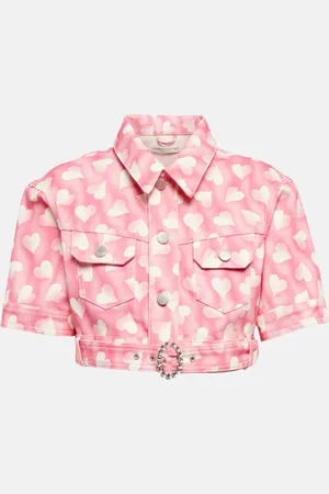 Alessandra Rich Printed cropped jacket