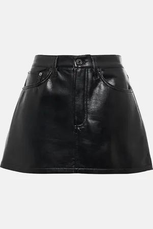 AGOLDE Faux-leather miniskirt