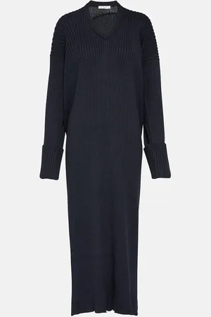 The Row Elodie knitted cotton maxi dress