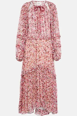 Marant Etoile Fratelia printed georgette midi dress