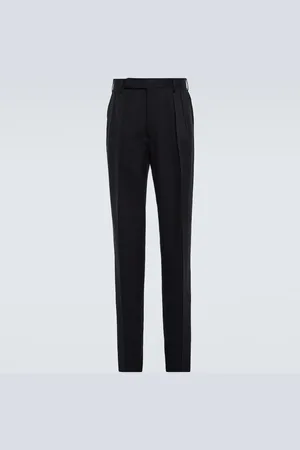 Ralph Lauren Pleated silk gabardine pants