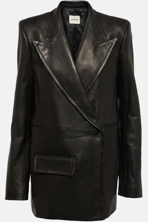 Khaite Jacobson leather blazer