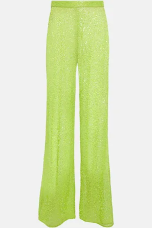 Self-Portrait Wide-leg sequined pants