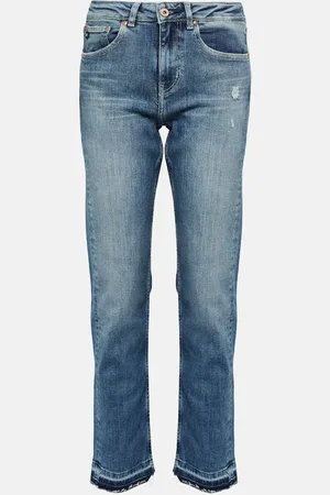 AG Jeans Girlfriend mid-rise straight jeans