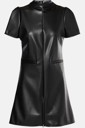 Courrèges Faux leather minidress