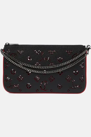 Christian Louboutin Loubila perforated leather clutch