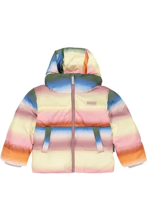Molo Hilo striped puffer jacket