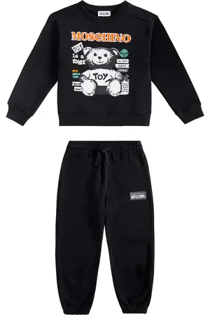 Moschino Printed jersey sweatshirt and sweatpants set