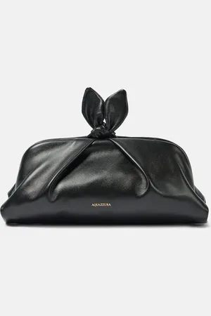 Aquazzura Bow Tie Small leather clutch