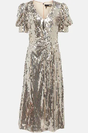 ROTATE Sierina sequined midi dress