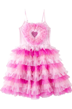 Tutu Du Monde Heartburst ruffled jersey and tulle dress