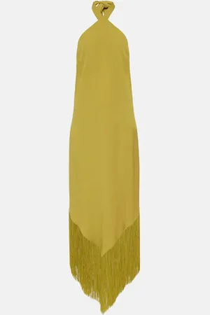 ‎Taller Marmo‎ Nina fringed crÃªpe cady midi dress