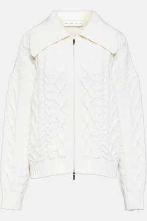Proenza Schouler Label cable-knit wool cardigan