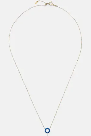 PERSÉE 18kt chain necklace with white diamond