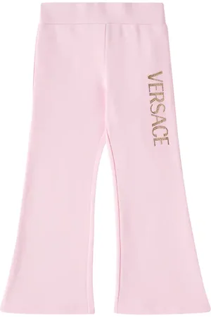 VERSACE Logo cotton jersey sweatpants