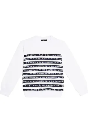 Balmain Logo cotton jersey sweatshirt