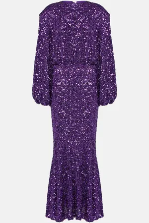 ROTATE Sequined maxi dress