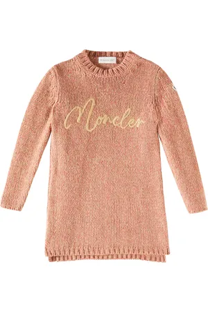 Moncler Embroidered virgin wool sweater dress