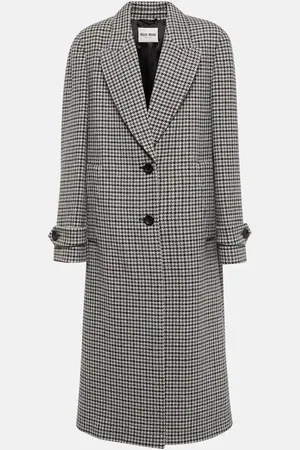 Miu Miu Single-breasted virgin wool coat