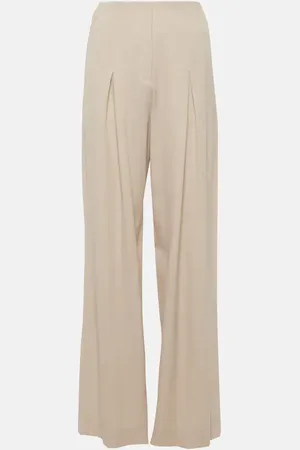 Fforme Faye high-rise wool wide-leg pants