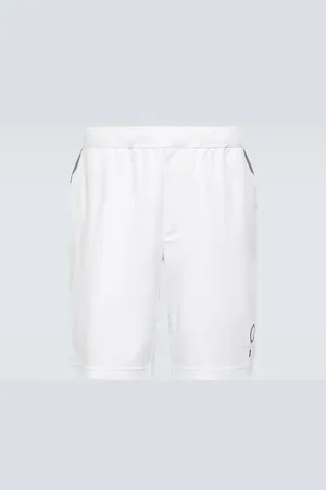 Brunello Cucinelli Embroidered cotton Bermuda shorts