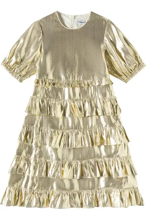 Self-Portrait LamÃ© ruffled dress