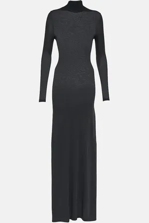 Balenciaga Ribbed knit cover-up dress