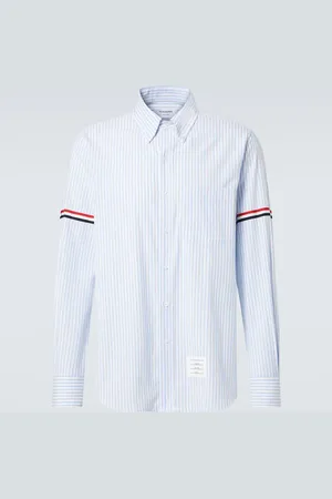 Thom Browne RWB Stripe striped cotton shirt