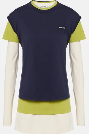Miu Miu Set of 3 cotton jersey T-shirts