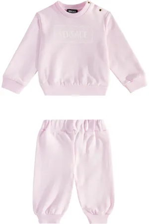 VERSACE Baby logo cotton-blend sweatshirt and sweatpants set