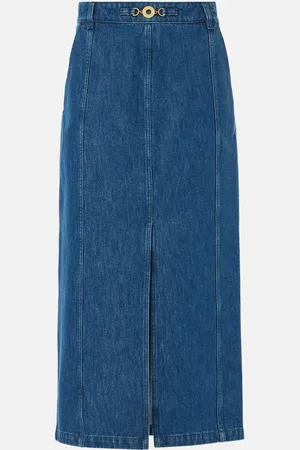 Patou Denim maxi skirt