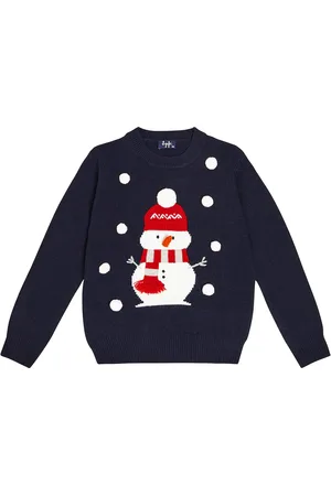 Il gufo Embroidered virgin wool sweater