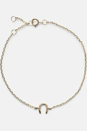 STONE AND STRAND Lucky Horseshoe 10kt bracelet
