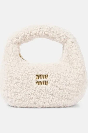 Miu Miu Wander Mini shearling shoulder bag