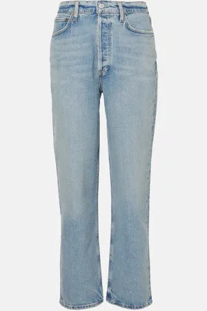 AGOLDE 90s Pinch Waist Crop high-rise straight jeans