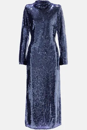 Self-Portrait Sequined midi dress