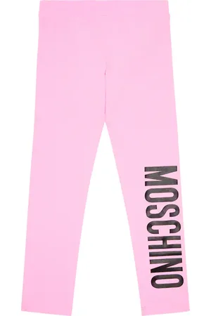 Moschino Printed cotton jersey leggings