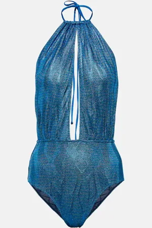 Missoni Jacquard halterneck swimsuit