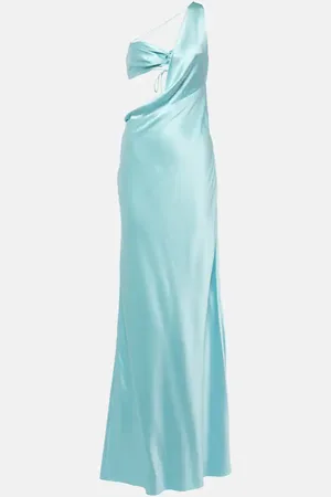 The Sei One-shoulder silk gown