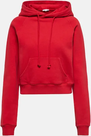 The Row Timmi cropped cotton-blend jersey hoodie