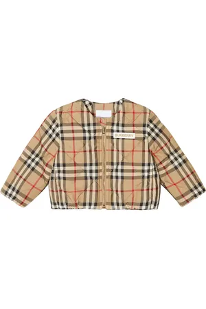 Burberry Baby quilted check jacket