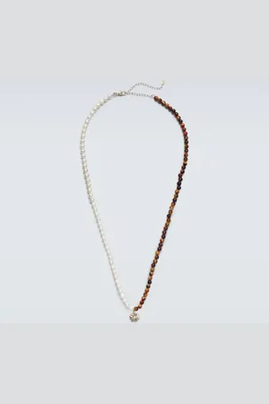 Sydney Evan Evil Eye 14kt gold necklace with pearls