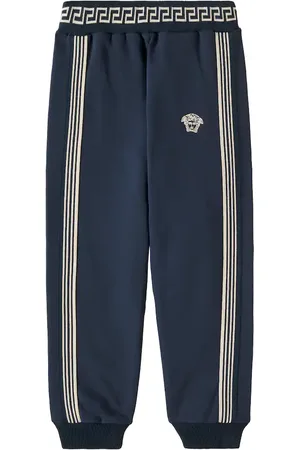 VERSACE Greca Border cotton jersey trackpants