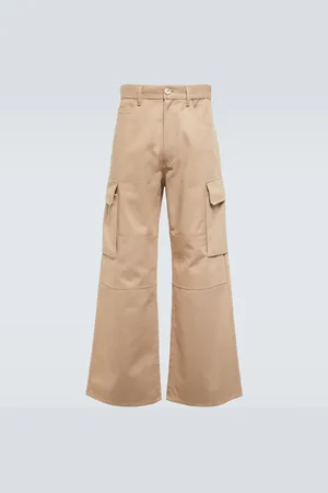 Marni Wide-leg cotton gabardine cargo pants