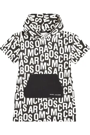 Marc Jacobs Logo hooded jersey sweater dress